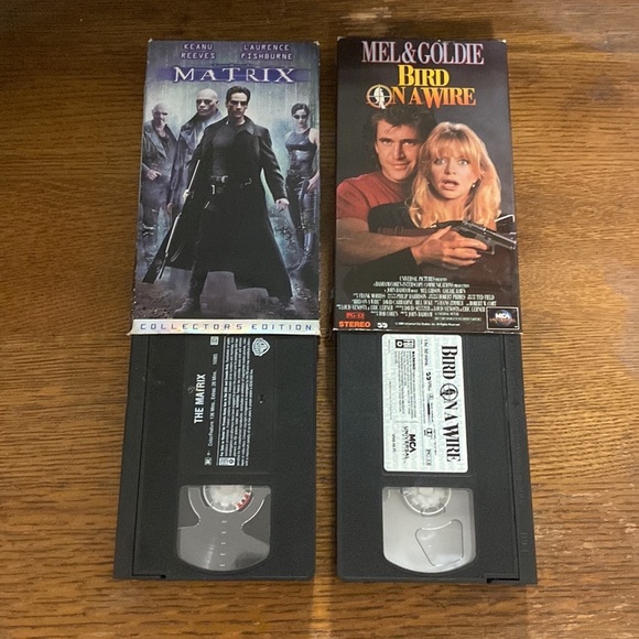 Matrix and Bird On A Wire VHS tapes - Picture 3 of 3